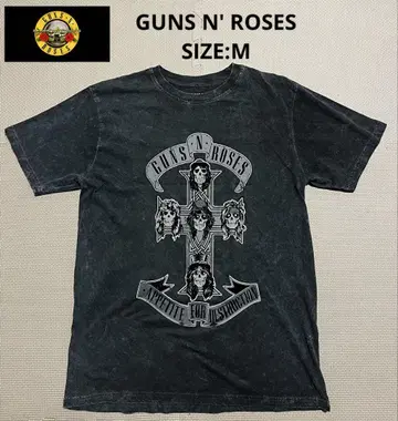 GUNS N' ROSES Monochrome Cross 티셔츠 M 사이즈