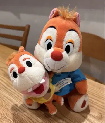 슈퍼 두퍼 점핑 타임 봉제 인형 디즈니 데일 2체 세트