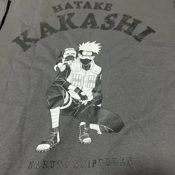NARUTO 하타케 카카시 질풍전 나루토 반팔 그레이 M