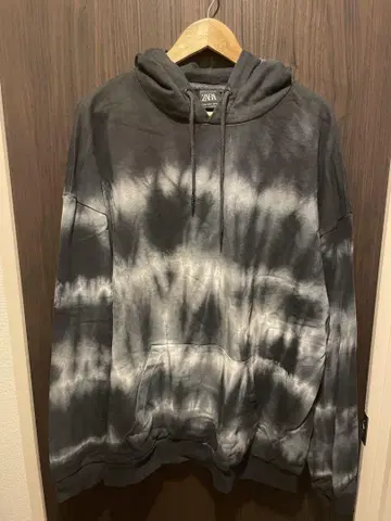 ZARA 그레이 타이다이 후드티 XL 자라
