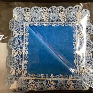치카자와 레이스 도라에몽 콜라보 손수건 스카이블루