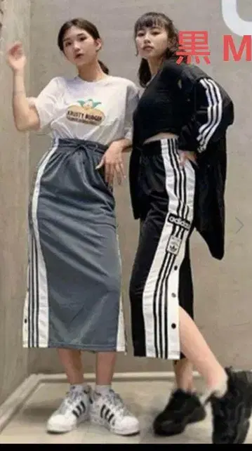 adidas 아디브레이크 타이트 스커트 블랙