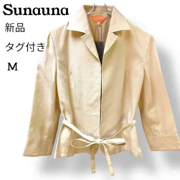 새상품 Sunauna 수나우나 자켓 38 베이지 계열 새상품급
