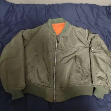 70s USA ALPHA MA-1 플라이트 자켓 XL 민수품