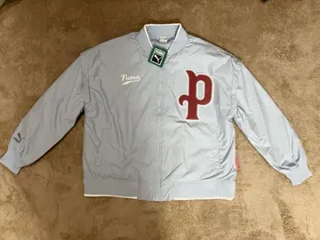택 포함 새상품 Puma 라이트 블루 자켓 푸마 나일론 자켓