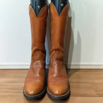 US8: 26cm Laredo 가죽 페코스 부츠 빈티지