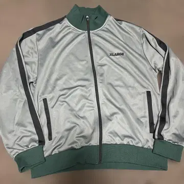 XLARGE 트랙 자켓 저지 실버/그린