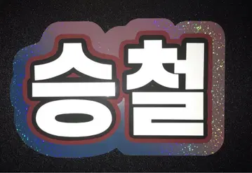 SEVENTEEN 승철 네임보드 한글 반사 시트 사용