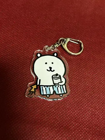 농담곰 아크릴 키링 로프트 한정판 레어 오징어와 맥주곰