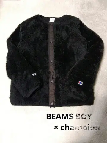BEAMS BOY x CHAMPION 스냅 보아 블루종 S 자켓