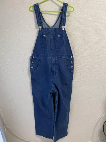 다크 블루 데님 오버롤 L 사이즈