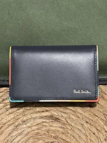Paul Smith 폴스미스 이단 접이식 명함지갑 네이비 미사용 새상품