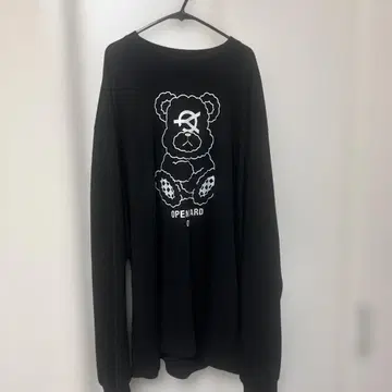 OY 곰 그래픽 트레이닝복 블랙