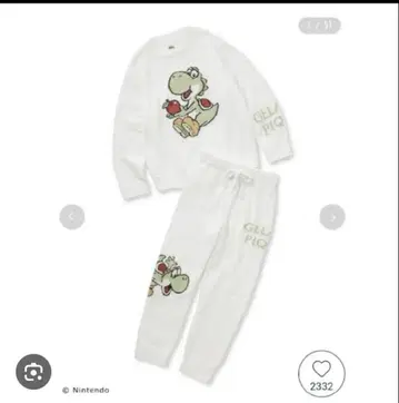 요시 룸웨어 셋업 젤라또피케 마리오