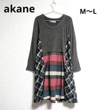 0292 akane 아카네 패치워크 절개 디자인 원피스 M~L