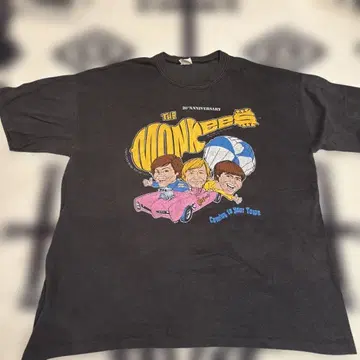 빈티지 MONKEES XL 셔츠 몽키즈 80년대 20주년 투어