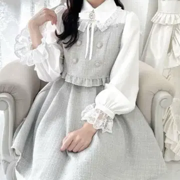 ROJITA 로지타 레이어드라이크 트위드 원피스