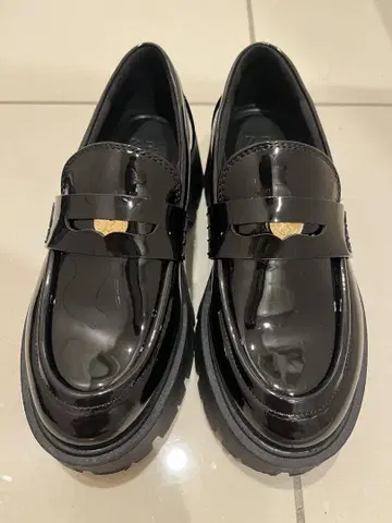 ZARA 코인 로퍼 통굽 36 트랙 밑창