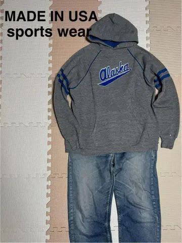 MADE IN USA 빈티지 Sportswear 그레이 후드티 M