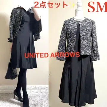 새상품급! SM 수트! 유나이티드 애로우즈 자켓 원피스 셋업 블랙