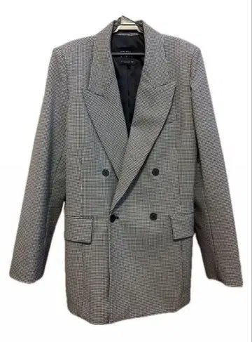 체크 무늬 ZARA 테일러드 자켓