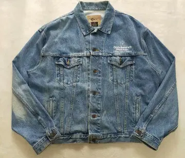 인터내셔널 데님 데님 자켓 기업 로고 캐나다제 90S