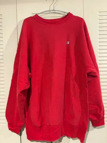 Champion Reverse Weave 맨투맨 XX-Large 빨간색
