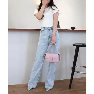 새상품 택 포함 로얄 파티 디자인 데님 팬츠
