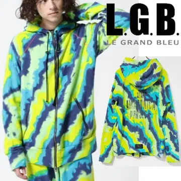 새상품 루그랑블루 아마조니카 복서 후드 맨투맨 와이드 M 그린