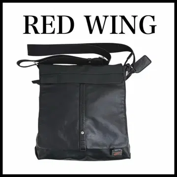 RED WING 숄더백 빈티지 블랙 천연 가죽 사선 크로스백