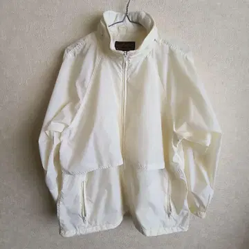 Eddie Bauer 블랙 택 나일론 자켓 화이트