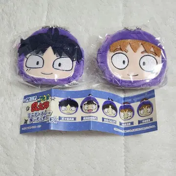닌타마 란타로 미니 파우치 키링 쿠쿠치 헤이스케 후와 라이조 세트