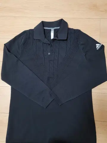 adidas 블랙 피케 셔츠 긴팔 L 사이즈