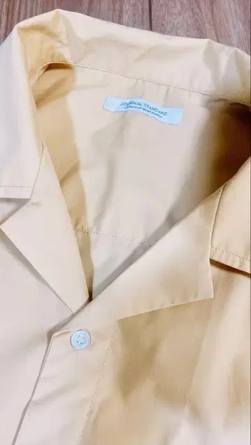 저널 스탠다드 베이지 반팔 셔츠 팬츠 셋업 M 사이즈
