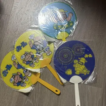 컬 아저씨 부채 4장 세트 컬 오리지널 레어