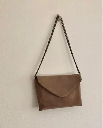 J.Crew 스웨이드 클러치백 베이지