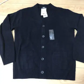 UNIQLO 유니클로 가디건 M 블랙 프리미엄 램스울 미사용