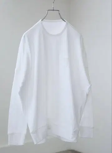 [ 새상품 미사용 ] 고쉬 30/1 릴리 천축 와이드 풀오버 화이트