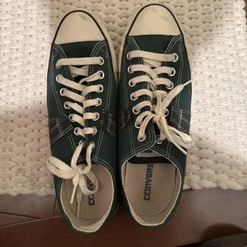 Converse 다크 그린 로우컷 스니커즈