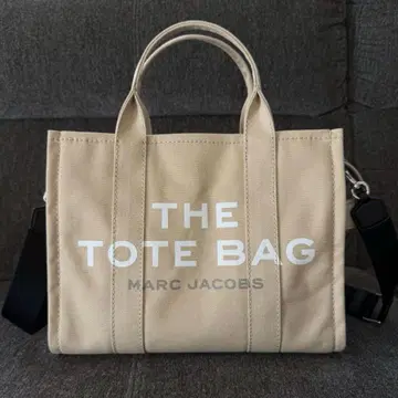 MARC JACOBS 더 토트백 미디엄 캔버스 베이지