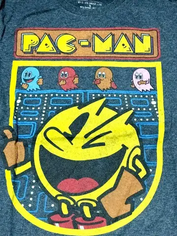 PAC-MAN 팩맨 T셔츠 그레이 M사이즈
