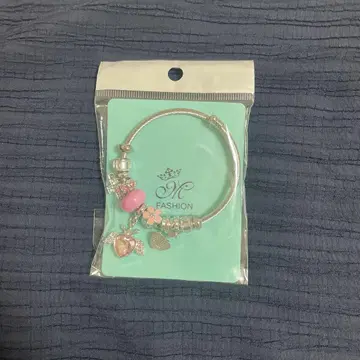 오사카 간사이 만박 네팔관 핑크 하트 팔찌