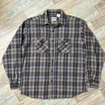 좋은 배색 80s five brother 파이브 브라더 플란넬 셔츠 XL