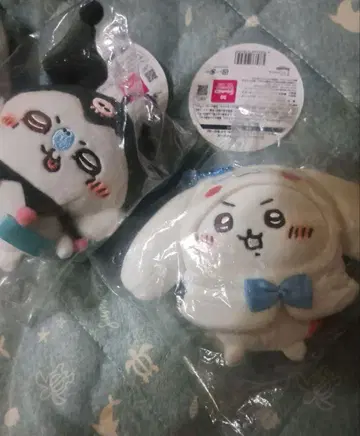 치이카와 x 산리오 캐릭터즈 푸치 미니 후드 마스코트 2개 세트