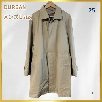[새상품급] DURBAN 남성용 L 사이즈 트렌치코트 베이지