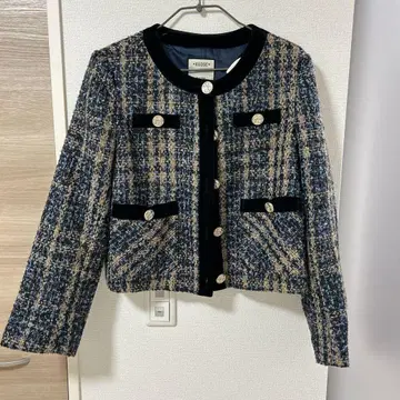 KUOSE 노카라 자켓 트위드