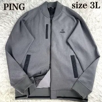 새상품급 빅 3L PING 도트 자카드 블루종 그레이 W 지퍼