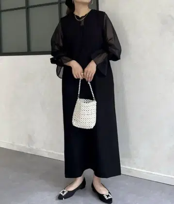 시어 블라우스 세트 키넥 원피스 프로즈 베일