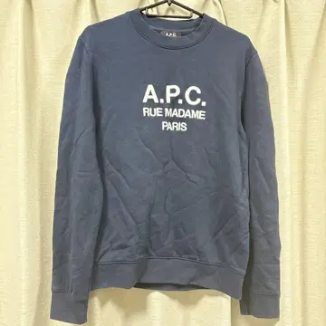A.P.C. 네이비 크루넥 맨투맨