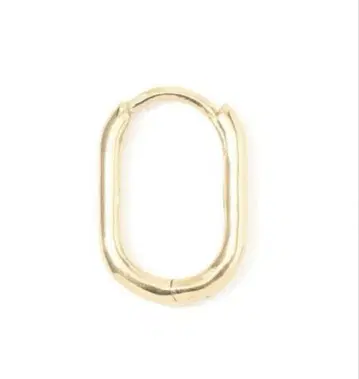 Metier 메티에 Oval Clicker 편쪽 후프 귀걸이
